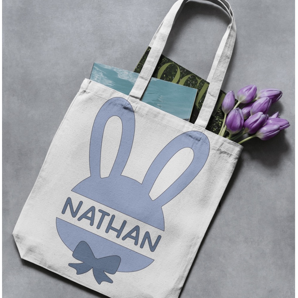 Custom Kids Easter Egg Bag Personalized Name